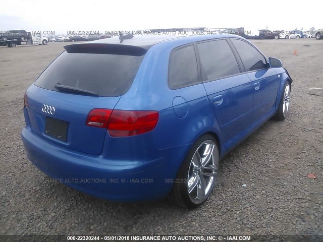 WAUMF78P86A103175 - 2006 AUDI A3 2.0 SPORT BLUE photo 4