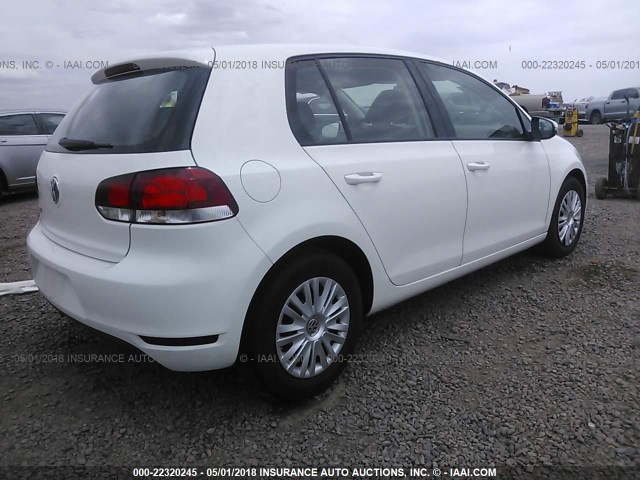 WVWDB7AJ1DW126799 - 2013 VOLKSWAGEN GOLF 白色 照片 4