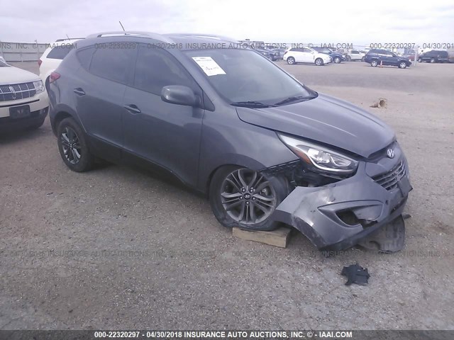 KM8JU3AG1EU872334 - 2014 HYUNDAI Tucson GLS/LIMITED/SE GRAY photo 1