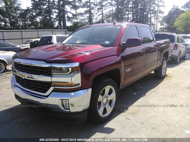 3GCPCREC4HG244089 - 2017 CHEVROLET SILVERADO C1500 LT RED photo 2