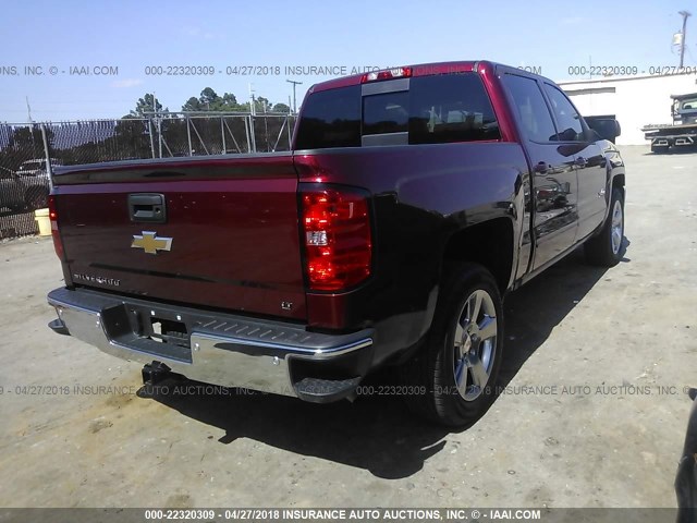 3GCPCREC4HG244089 - 2017 CHEVROLET SILVERADO C1500 LT RED photo 4