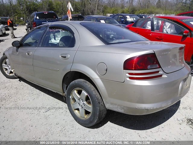 1B3EL46X92N341638 - 2002 DODGE STRATUS SE PLUS TAN photo 3