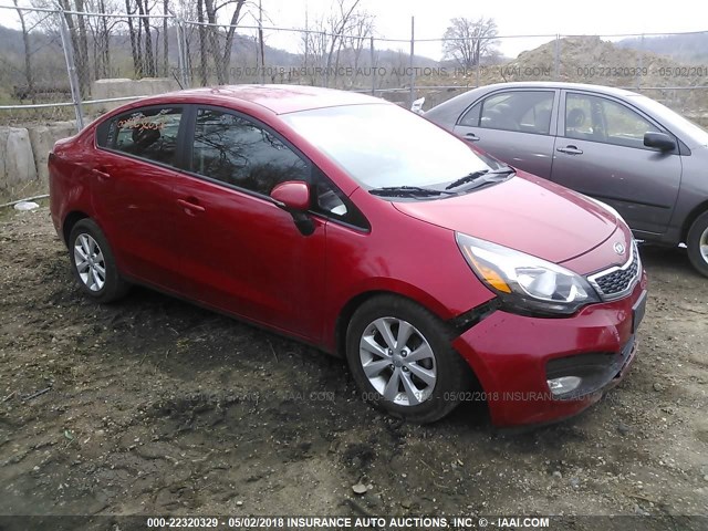 KNADN4A32C6088163 - 2012 KIA RIO EX/SX RED photo 1