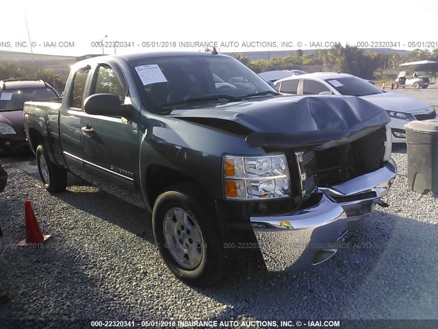 1GCRKSE79DZ273765 - 2013 CHEVROLET SILVERADO K1500 LT BLUE photo 1