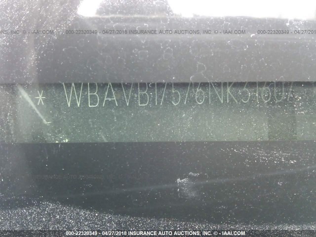 WBAVB17576NK31607 - 2006 BMW 325 I AUTOMATIC BLACK photo 9