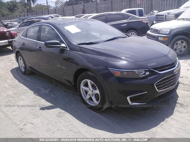 1G1ZB5ST2HF224667 - 2017 CHEVROLET MALIBU LS შავი ფოტო 1