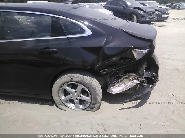 1G1ZB5ST2HF224667 - 2017 CHEVROLET MALIBU LS შავი ფოტო 6