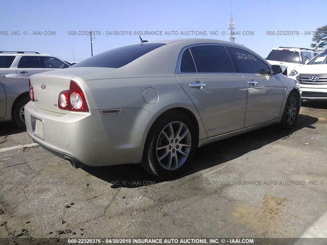 1G1ZK57739F219104 - 2009 CHEVROLET MALIBU LTZ TAN photo 4