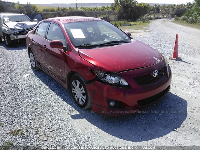 1NXBU40E79Z139107 - 2009 TOYOTA COROLLA S/LE/XLE RED photo 6