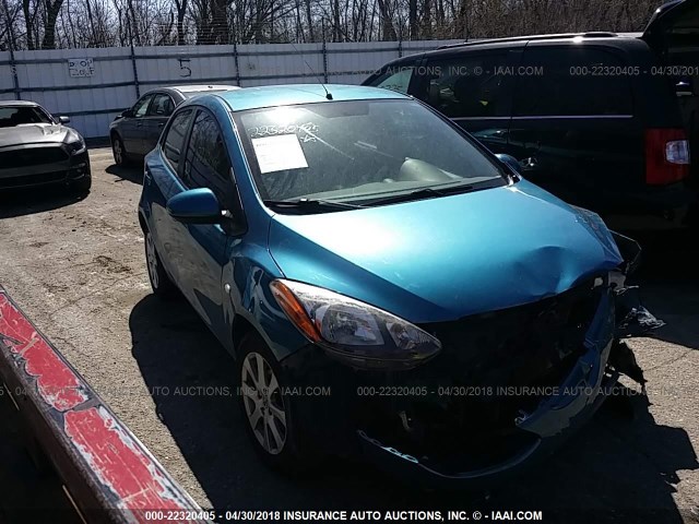 JM1DE1HY1B0120489 - 2011 MAZDA MAZDA2 BLUE photo 1