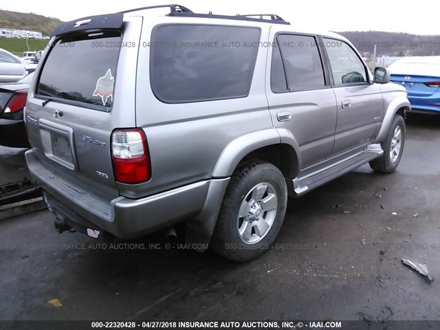 JT3HN86RX20366998 - 2002 TOYOTA 4RUNNER SR5 BEIGE photo 4