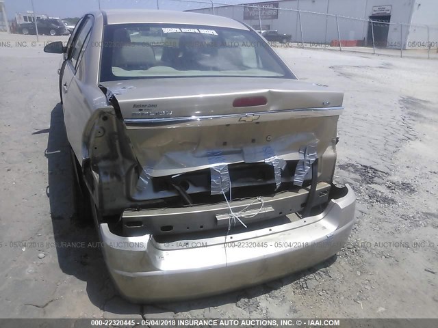 1G1ZS58F67F127844 - 2007 CHEVROLET MALIBU LS თაფლისფერი ფოტო 6