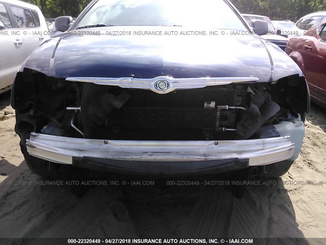 2A4GM68436R639334 - 2006 CHRYSLER PACIFICA TOURING BLUE photo 6