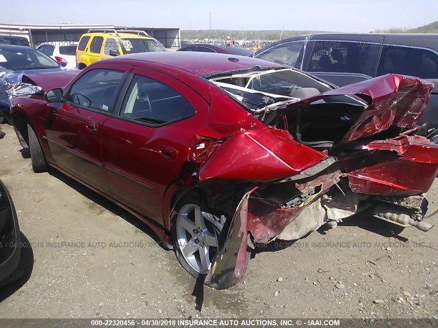 2B3CA3CV7AH251826 - 2010 DODGE CHARGER SXT RED photo 3