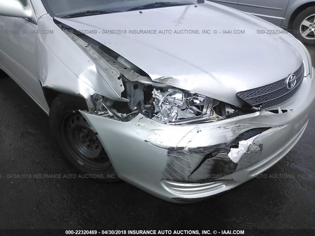4T1BE32K64U927802 - 2004 TOYOTA CAMRY LE/XLE/SE SILVER photo 6