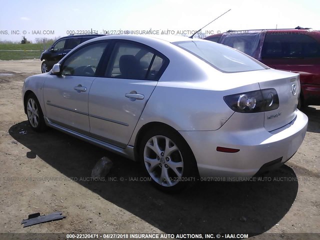 JM1BK323281867918 - 2008 MAZDA 3 S SILVER photo 3