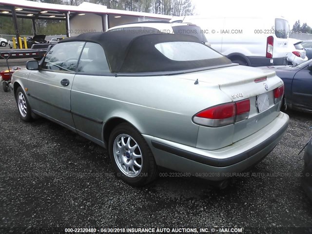 YS3DD78H5Y7012892 - 2000 SAAB 9-3 GREEN photo 3