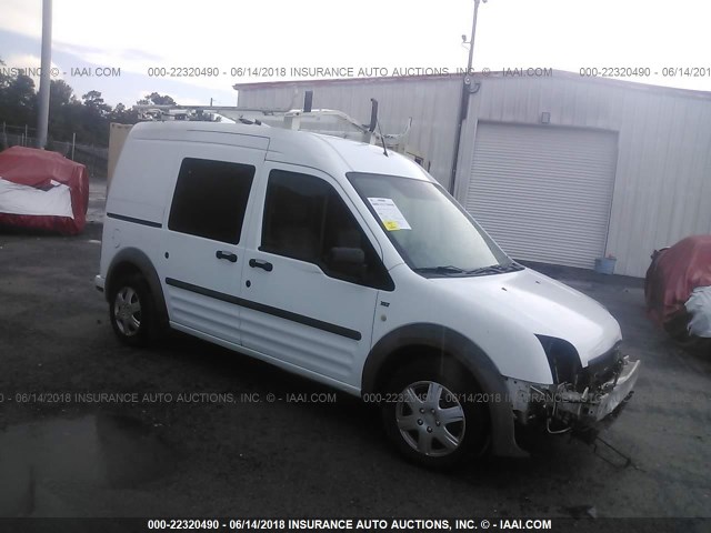 NM0LS7BNXBT043414 - 2011 FORD TRANSIT CONNECT XLT WHITE photo 1