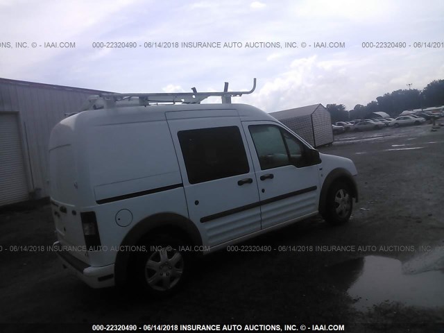 NM0LS7BNXBT043414 - 2011 FORD TRANSIT CONNECT XLT WHITE photo 4