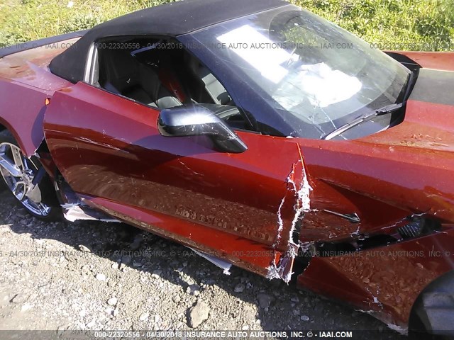 1G1YD3D72F5122783 - 2015 CHEVROLET CORVETTE STINGRAY/2LT ORANGE photo 6