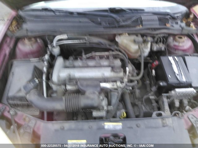 1G1ZS58F57F114440 - 2007 CHEVROLET MALIBU LS 红色 照片 10
