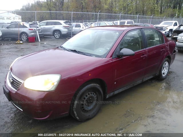 1G1ZS58F57F114440 - 2007 CHEVROLET MALIBU LS 红色 照片 2