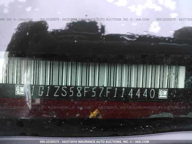 1G1ZS58F57F114440 - 2007 CHEVROLET MALIBU LS 红色 照片 9