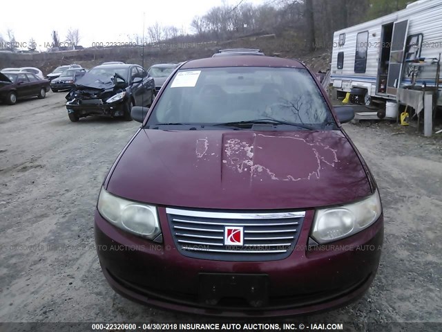 1G8AJ52F25Z115826 - 2005 SATURN ION LEVEL 2 MAROON photo 6