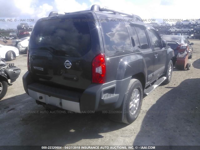 5N1AN0NU3EN801979 - 2014 NISSAN XTERRA X/S/PRO-4X GRAY photo 4