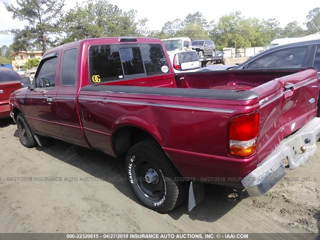 1FTCR14U6RPC28904 - 1994 FORD RANGER SUPER CAB RED photo 3