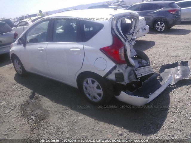 3N1CE2CP0EL384698 - 2014 NISSAN VERSA NOTE S/S PLUS/SV/SL WHITE photo 3