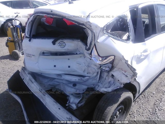 3N1CE2CP0EL384698 - 2014 NISSAN VERSA NOTE S/S PLUS/SV/SL WHITE photo 6