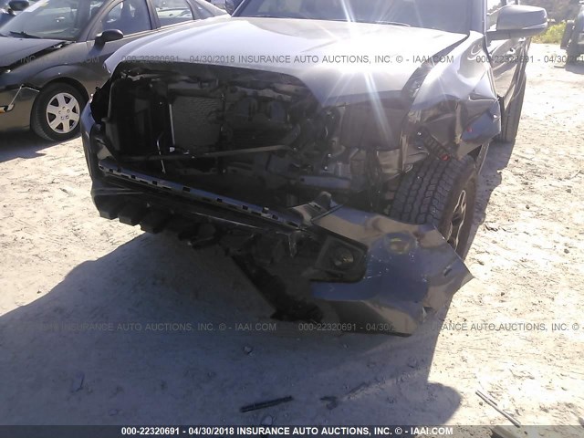 5TFCZ5AN3HX096414 - 2017 TOYOTA TACOMA DBL CAB/SR/TRDSPT/OR/PRO ნაცრისფერი ფოტო 6