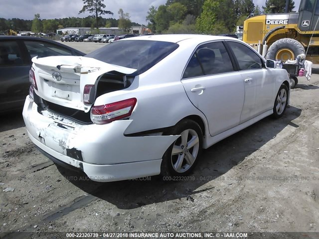 4T1BF3EK2AU546582 - 2010 TOYOTA CAMRY SE/LE/XLE WHITE photo 4