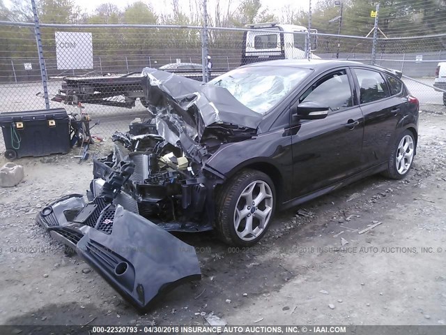 1FADP3L9XEL212179 - 2014 FORD FOCUS ST BLACK photo 2