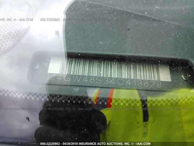 1J4GW48S34C413829 - 2004 JEEP GRAND CHEROKEE LAREDO/COLUMBIA/FREEDOM 白色 照片 9