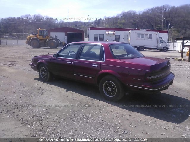 1G4AG55M2R6507657 - 1994 BUICK CENTURY SPECIAL RED photo 3