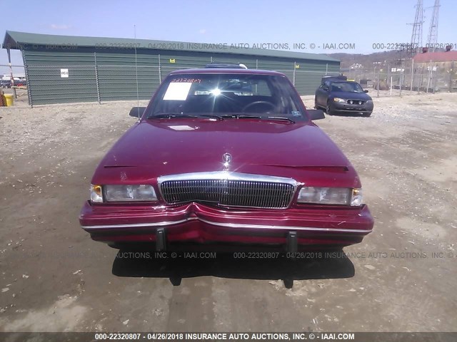 1G4AG55M2R6507657 - 1994 BUICK CENTURY SPECIAL RED photo 6