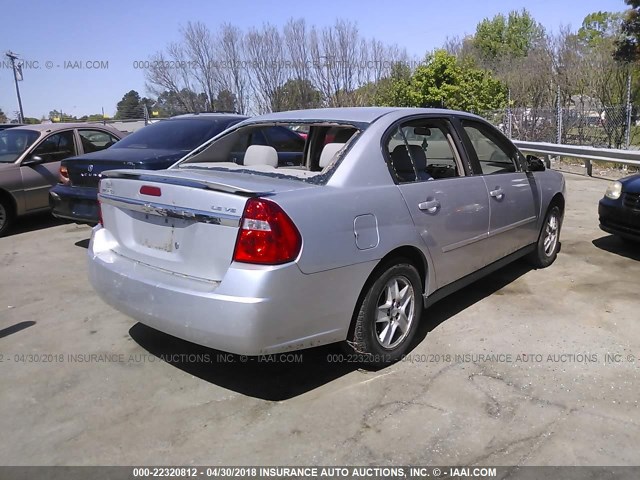 1G1ZT52895F298799 - 2005 CHEVROLET MALIBU LS SILVER photo 4