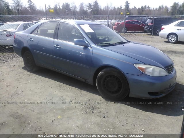 JTDBE32K040291163 - 2004 TOYOTA CAMRY LE/XLE Light Blue photo 1