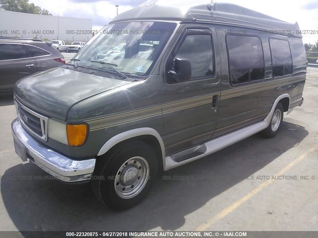 1FDNS24L53HB66211 - 2003 FORD ECONOLINE E250 VAN GREEN photo 2