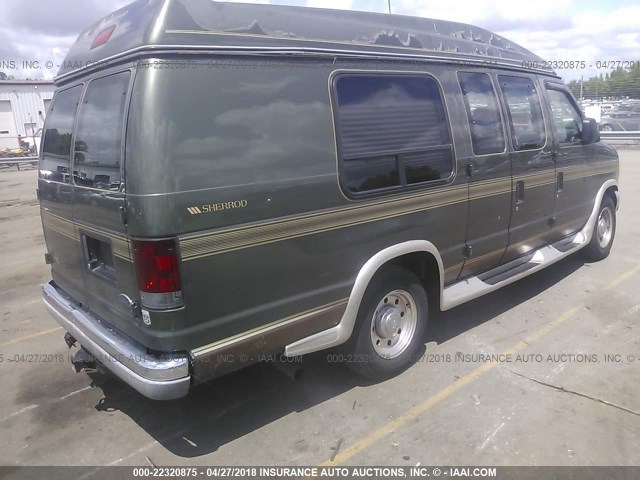 1FDNS24L53HB66211 - 2003 FORD ECONOLINE E250 VAN GREEN photo 4