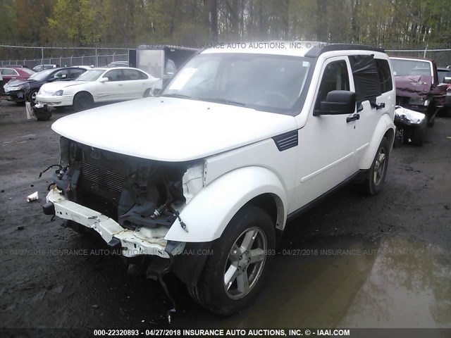 1D8GU28K48W241199 - 2008 DODGE NITRO SXT WHITE photo 2