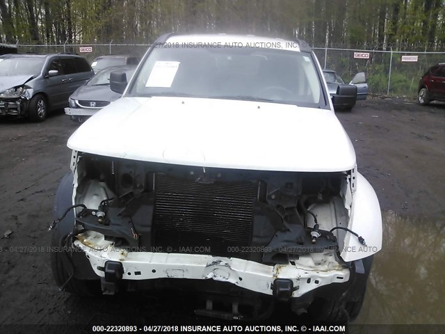 1D8GU28K48W241199 - 2008 DODGE NITRO SXT WHITE photo 6