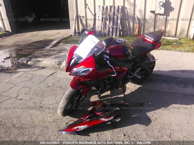 JYARJ16E5BA022436 - 2011 YAMAHA YZFR6 RED photo 2