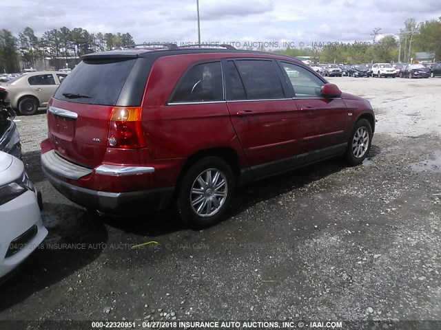 2A8GM68X67R216760 - 2007 CHRYSLER PACIFICA TOURING RED photo 4