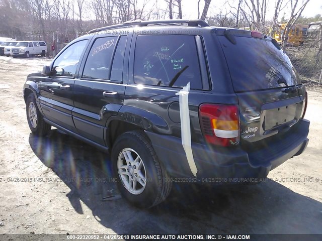 1J4GW48S24C139233 - 2004 JEEP GRAND CHEROKEE LAREDO/COLUMBIA/FREEDOM BLACK photo 3