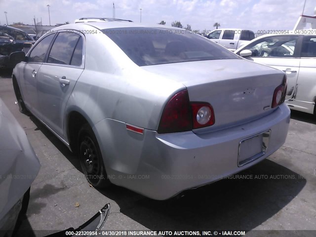 1G1ZA5E04AF107375 - 2010 CHEVROLET MALIBU LS 银色 照片 3