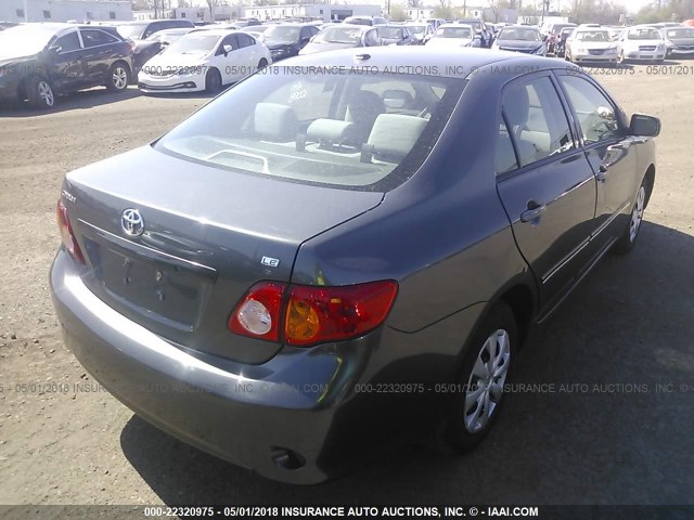 2T1BU4EE4AC402023 - 2010 TOYOTA COROLLA S/LE/XLE GRAY photo 4