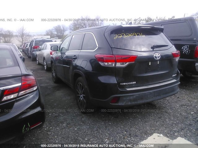 5TDJZRFH9HS371968 - 2017 TOYOTA HIGHLANDER SE/XLE BLACK photo 3